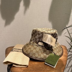 ☆新品タグ付☆GUCCI リバーシブル 男女兼用 バケットハット ベージュ