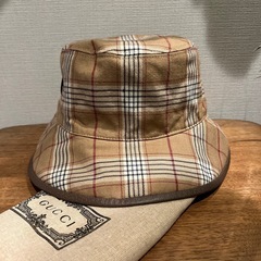 ☆新品タグ付☆GUCCI リバーシブル 男女兼用 バケットハット ベージュ