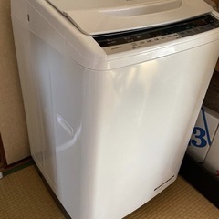 HITACHI 全自動洗濯機 ビートウォッシュ ナイアガラすすぎ　BW-V80A 8kg ホワイト　日立　美品