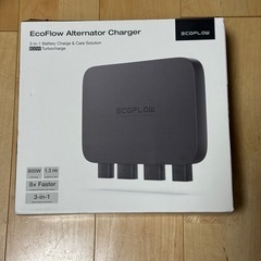ecoflow オルタネーターチャージャー 発電 ポータブル電源に給電 最大