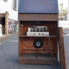 【レトロ品】電気蓄音機　蓄音機　レコードプレイヤー