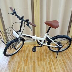 ☆ジモティ割あり☆ 折りたたみ自転車 20インチ ホワイト 白  
