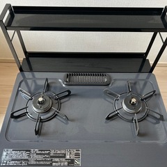 【美品】パロマ　ガスコンロ　IC-S87-1R コンロ奥隙間ラック 美品】パロマ ガスコンロ IC-S87-1R コンロ奥隙間ラック