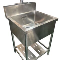 ★1槽シンク W600xD600xH850+150mm シンク 業務用 厨房機器★