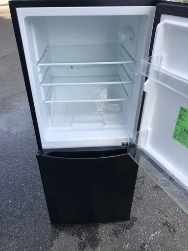 福岡】 ノンフロン冷凍冷蔵庫 アイリスオーヤマ ブラック 2ドア 2019年