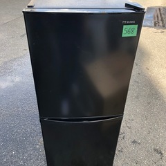 NO 268 🌈福岡市内配送設置無料✨🌈  2022年 アイリスオーヤマ 冷蔵庫 142L 小型 一人暮らし 幅50cm 大容量 冷凍室 静音設計 省エネ基準達成率103% 右開き ブラック IRSD-14A-B