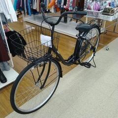 自転車 26インチ オレンジ×黒 ※前輪カバー凹みあり TJ8330