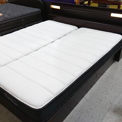 ニトリ｜Nスリープ｜Hard｜コンセント2口｜照明付｜跳ね上げ式クイーンベッド