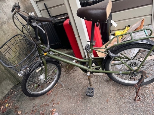 HUMMER 折りたたみ自転車 オリーブグリーン HUMMER 折りたたみ自転車