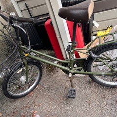 オリーブグリーン自転車