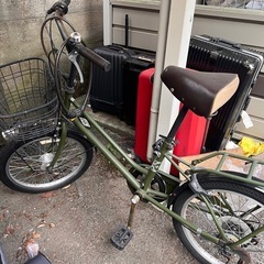 オリーブグリーン自転車