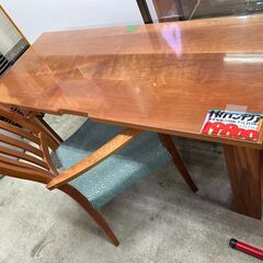 ▽リサイクルショップだいえい ナガノインテリア テーブル 椅子 セット 