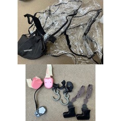 【スペアタイヤ2個付き、レインカバー付き】双子　ベビーカー　エアバギー　兄弟　ココダブル