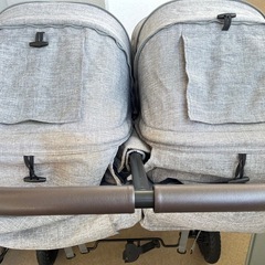 【スペアタイヤ2個付き、レインカバー付き】双子　ベビーカー　エアバギー　兄弟　ココダブル