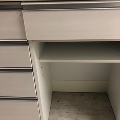 高橋木工所レンジボードスライド扉チェルシーホワイト【トレファク堺福田店】