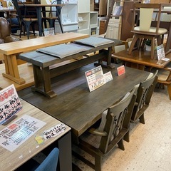 【愛品館 江戸川店 】ベンチダイニング テーブル4点セット TAMA GROUP（タマリビング）