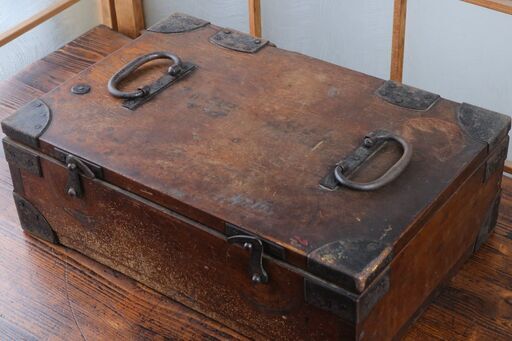 昭和レトロ 使い込まれた木箱 銭箱 時代箱 収納箱 古木 古道具