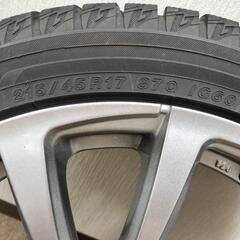 【中古】プリウス車に使用　スタットレスタイヤ、ホイール4本セット