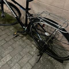 リサイクルショップどりーむ荒田店 No1505 ブリヂストン　カゴ　荷台付き　クロスバイク　TB1　ギア切り替え7段変速　LEDオートライト付き