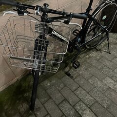 リサイクルショップどりーむ荒田店 No1505 ブリヂストン　カゴ　荷台付き　クロスバイク　TB1　ギア切り替え7段変速　LEDオートライト付き