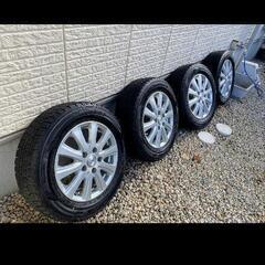 商談中」㉓165/55R15新品タイヤ4本と中古ホイールとナット付き