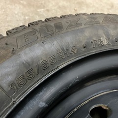 【3178】19年 155/65R14 ブリジストン ブリザック VRX N-BOX  N-WGN  N-ONE    N/ スタッドレス