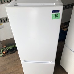NO 590 🌈福岡市内配送設置無料✨🌈  2021年　ヤマダ電機 2ドア冷蔵庫 (156L・右開き) ホワイト YRZF15G1
