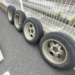 スズキジムニー　JB23W　純正アルミホイールスタッドレスタイヤ4本　2022年製　ダンロップ WINTER MAXX SJ8＋