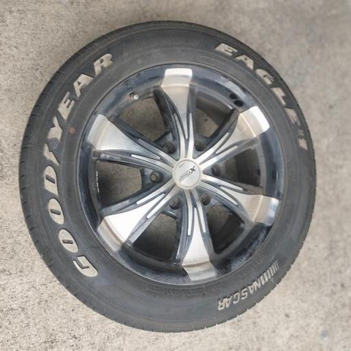 4本 ハイエース WORK CRAG XTRAP 17インチ NASCAR 215/60R17C 納車され
