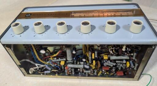 bluetooth付ナショナル K-117 昭和レトロ真空管アンプラジオ