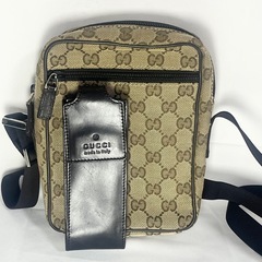 GUCCI グッチ ショルダーバッグ GG 018・1619 キャンバス/レザー