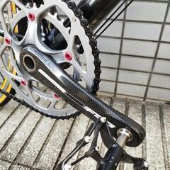 LAPIERRE ロードバイクフレーム 52cm 黒/金