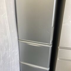☆中古￥28,800！SHARP　350㍑3ドア冷蔵庫　家電　2021年製　SJ-W354H-S型　幅60㎝ｘ奥行67㎝ｘ高さ169㎝　【BJ124】