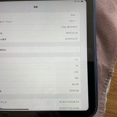 iPad (第 10 世代) (iPad 10.9 インチとも呼ばれます) 傷なし - 良い状態