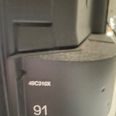 49型　REGZA 4Kテレビ　2018年購入　壁掛け風スタンド付