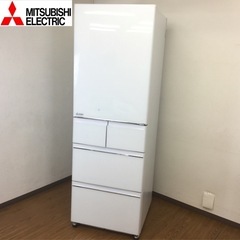 超格安 三菱冷蔵庫455L ホワイト5D 製氷付 配達無料