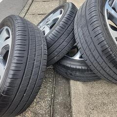 パレットSW 純正アルミ！165/55R14　4本　夏タイヤ　スズキ　日産