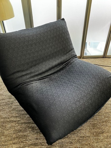 ligne roset 1人掛けカラン ジャガードブラック　リモコンポケット付き ligne roset 1人掛けカラン ジャガードブラック リモコンポケット付き