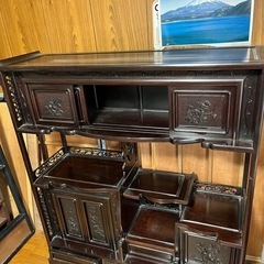 美品　黒檀　飾り棚　和　家具　和モダン　インテリア【取りに来ていただける方限定】