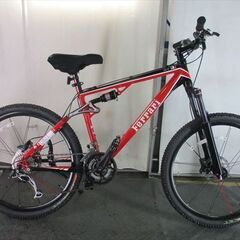 Ｄ821★79800円★整備済み マウンテンバイク中古自転車 【フェラーリ　CX60　コルナゴデザイン　赤　使用少な目】