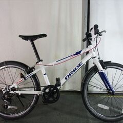 Ｄ822★16800円★整備済み 中古子供マウンテン自転車 アサヒ　ドライド【22インチ　白　アルミフレーム 】