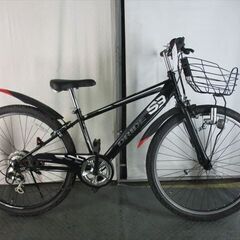 Ｄ826★16800円★整備済み 中古子供マウンテン自転車 【アサヒ　ドライドS3　黒　26インチ　メーター付 】