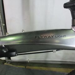 D828　★　17800円★　折りたたみ中古自転車【16インチ　シルバー　アルミフレーム 】 