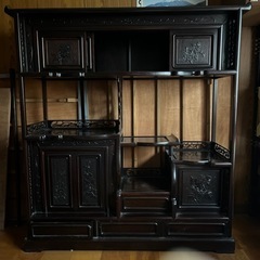 美品　黒檀　飾り棚　和　家具　和モダン　インテリア【取りに来ていただける方限定】