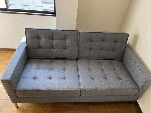 美品　フローレンス・ノール ラウンジソファ リプロダクト 美品フローレンス・ノール ラウンジソファ リプロダクト