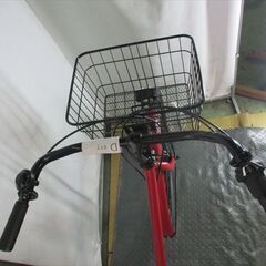 D837　★限定特価★ 中古自転車 【　26インチ　赤　軽快車　6段　LEDオートライト 】