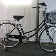 D839 ☆限定特価☆ 中古自転車 【 26インチ 黒 6段 LEDオートライト 】