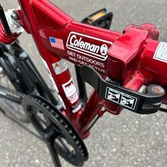 廃盤・希少 Coleman コールマン 折りたたみ自転車 20インチ 赤 6段変速 サスペンション付き 廃盤・希少 Coleman コールマン 折りたたみ自転車 20インチ 赤 6段変速