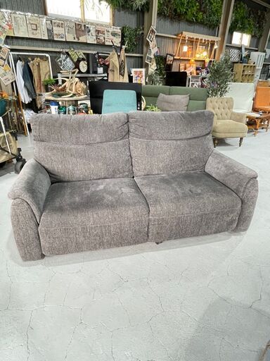 月末まで限定値下げダークグレー ファブリックソファ