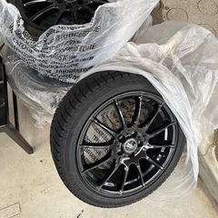 ブラックホイール　17インチ　スタッドレス